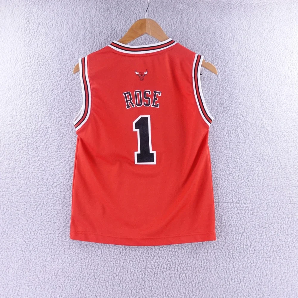 Adidas Chicago Bulls Derrick Rose 1 Kids Jersey Red Youth Medium NBA Basketball